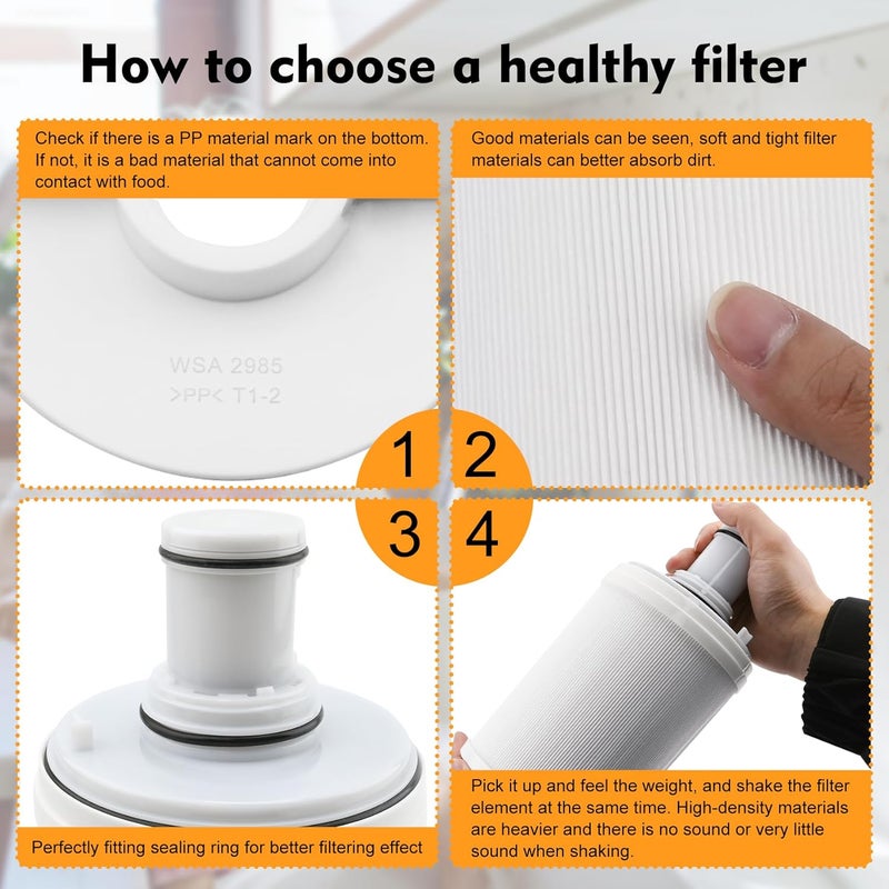 Modoo 100186 Water Filter + Pre-Filter Compatible with Amway eSpring Water Purifier, 4 Times High Efficiency Pre-Filter Layer Adsorbs Harmful Element, Make Water healthier. Lasts 1 Year or Filters 1320 gal - Image 5